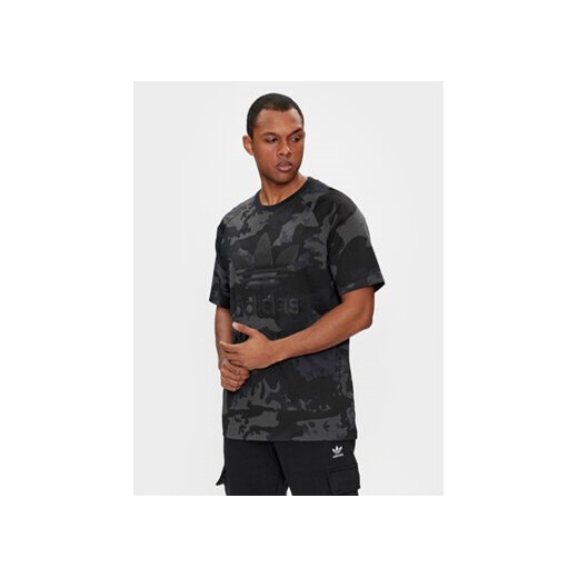 adidas T-Shirt Camo IS2892 Czarny Regular Fit ze sklepu MODIVO w kategorii T-shirty męskie - zdjęcie 171255039