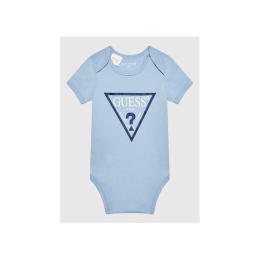 Guess Body dziecięce H1YW13 KA6W0 Niebieski Regular Fit ze sklepu MODIVO w kategorii Body niemowlęce - zdjęcie 171255375