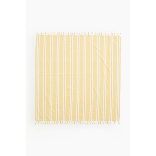 H & M - Duży ręcznik plażowy hammam - Żółty ze sklepu H&M w kategorii Ręczniki - zdjęcie 171256968