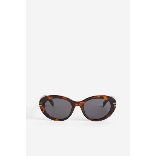 H & M - Okrągłe okulary przeciwsłoneczne - Brązowy H & M One Size H&M