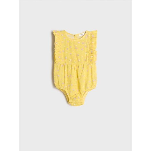Sinsay - Body muślinowe - żółty ze sklepu Sinsay w kategorii Body niemowlęce - zdjęcie 171258156