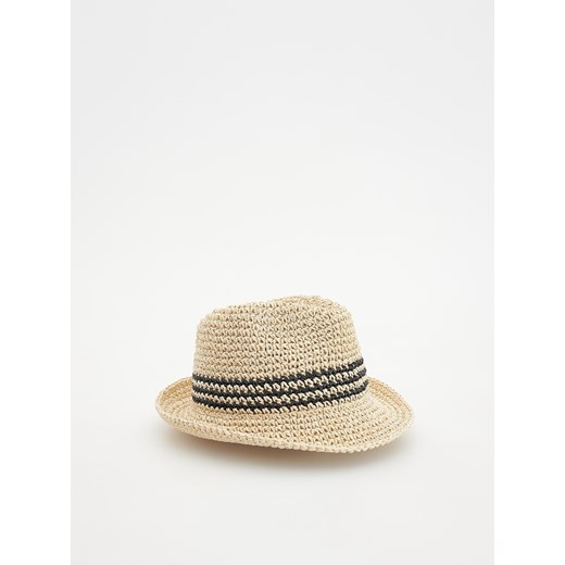 Reserved - Słomkowy kapelusz - kremowy ze sklepu Reserved w kategorii Czapki dziecięce - zdjęcie 171259657