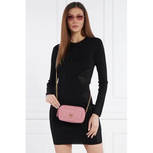 Pinko Skórzana torebka na ramię CAMERA CASE Pinko OS Gomez Fashion Store