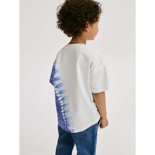 Reserved - T-shirt tie-dye - granatowy ze sklepu Reserved w kategorii Koszulki niemowlęce - zdjęcie 171261789