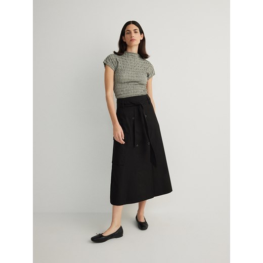 Reserved - Bawełniana spódnica maxi - czarny ze sklepu Reserved w kategorii Spódnice - zdjęcie 171262039
