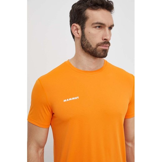 Mammut t-shirt sportowy kolor pomarańczowy gładki ze sklepu ANSWEAR.com w kategorii T-shirty męskie - zdjęcie 171263276