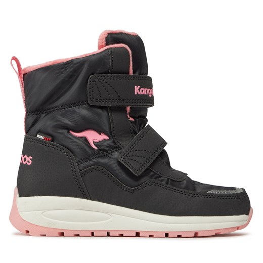 Śniegowce KangaRoos K-Pe Nala V Rtx 18939 000 5105 Jet Black/Rose Kangaroos 32 eobuwie.pl promocyjna cena