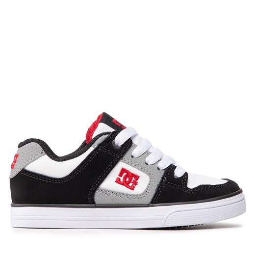 Sneakersy DC Pure ADBS300267 White/Black/Red (Wbd) ze sklepu eobuwie.pl w kategorii Trampki dziecięce - zdjęcie 171265149