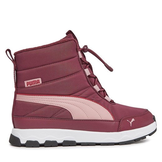 Śniegowce Puma Evolve Boot Jr 392644 04 Dark Jasper-Future Pink-Astro Red ze sklepu eobuwie.pl w kategorii Buty zimowe dziecięce - zdjęcie 171265198