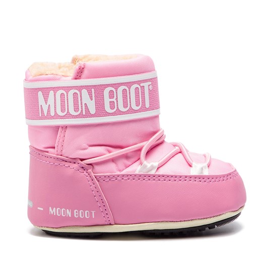Śniegowce Moon Boot Crib 2 34010200004 Light Pink ze sklepu eobuwie.pl w kategorii Buciki niemowlęce - zdjęcie 171265645