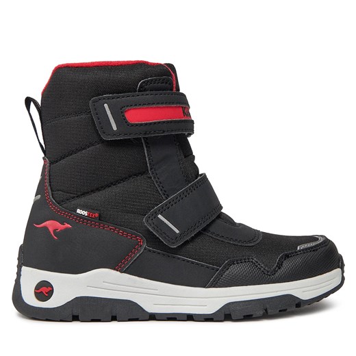 Śniegowce KangaRoos K-Mj Sharp V Rtxjet 18929 000 5053 Black/Fiery Red Kangaroos 28 eobuwie.pl