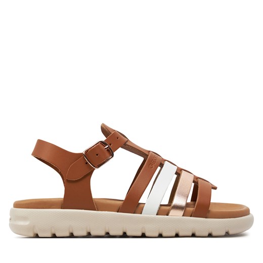 Sandały Geox J Sandal Soleima Gir J35GSB 043CF C6A7F S Brandy/Copper ze sklepu eobuwie.pl w kategorii Sandały dziecięce - zdjęcie 171265835