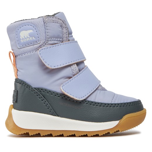 Śniegowce Sorel Toddler Whitney™ Ii Strap Wp NV3919-580 Twilight/Grill Sorel 22 promocyjna cena eobuwie.pl