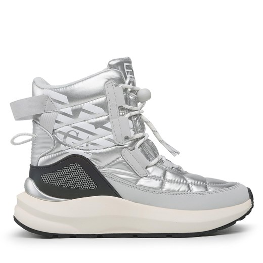 Botki EA7 Emporio Armani X8M005 XK308 R656 Silver/White/Irifesc Mountain ze sklepu eobuwie.pl w kategorii Śniegowce damskie - zdjęcie 171266386