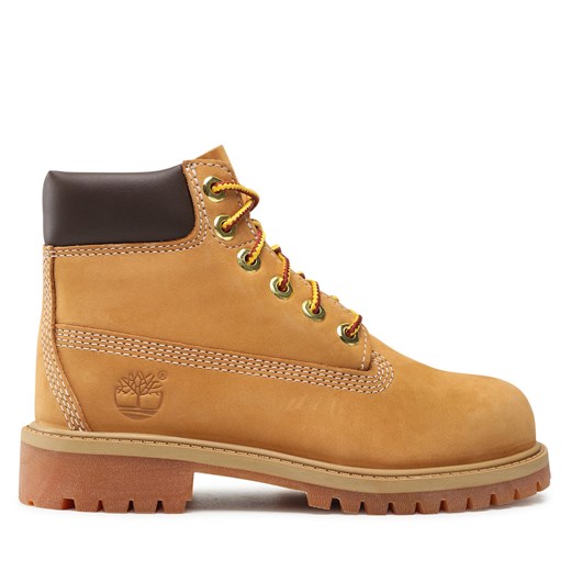 Trapery Timberland 6 In Premium Wp TB0127097131 Wheat Nubuck ze sklepu eobuwie.pl w kategorii Buty zimowe dziecięce - zdjęcie 171266707