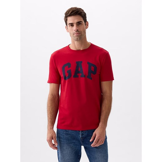GAP Koszulka w kolorze czerwonym ze sklepu Limango Polska w kategorii T-shirty męskie - zdjęcie 171269175