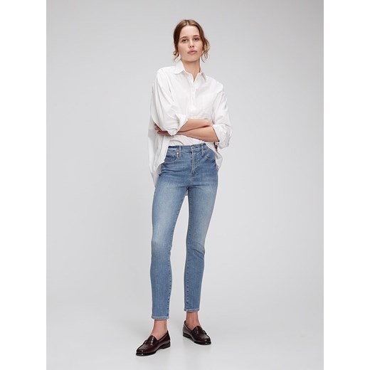 GAP Dżinsy - Skinny fit - w kolorze błękitnym ze sklepu Limango Polska w kategorii Jeansy damskie - zdjęcie 171269258