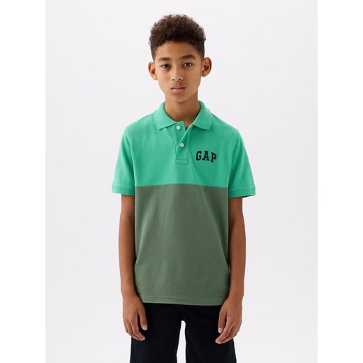 GAP Koszulka polo w kolorze zielonym ze sklepu Limango Polska w kategorii T-shirty chłopięce - zdjęcie 171269577