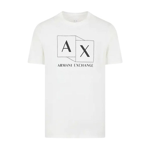 t-shirt męski armani exchange 3dztad zj9az biały ze sklepu Royal Shop w kategorii T-shirty męskie - zdjęcie 171270825