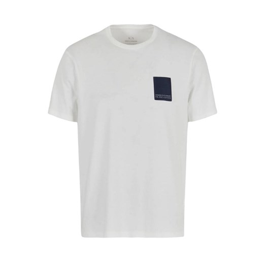 t-shirt męski armani exchange 3dzthm zj8ez biały ze sklepu Royal Shop w kategorii T-shirty męskie - zdjęcie 171270827