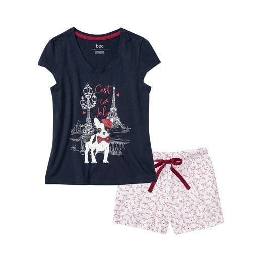 Piżama z krótkimi spodniami ze sklepu bonprix w kategorii Piżamy damskie - zdjęcie 171270958