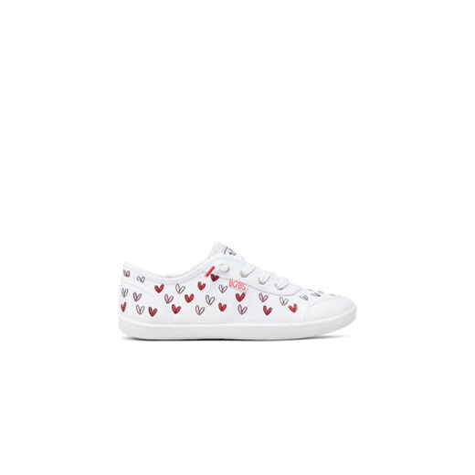 Skechers Sneakersy Love Brigade 113951/WRPK Biały ze sklepu MODIVO w kategorii Trampki damskie - zdjęcie 171274805