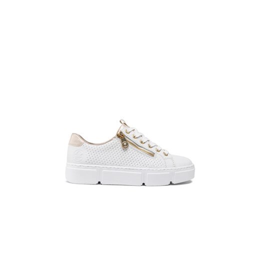 Rieker Sneakersy N5932-80 Biały ze sklepu MODIVO w kategorii Buty sportowe damskie - zdjęcie 171274845
