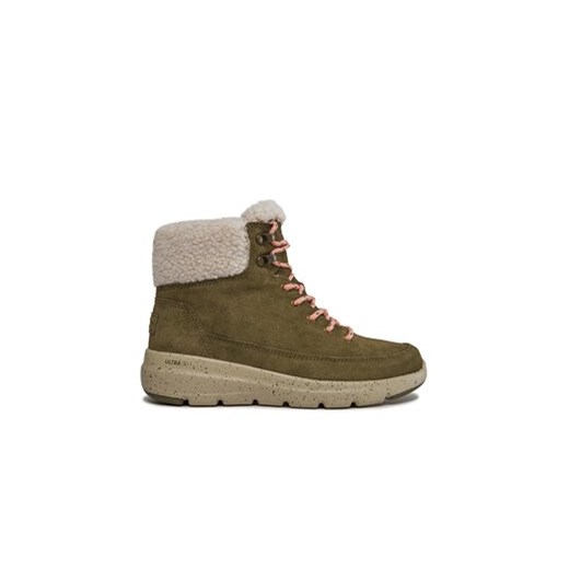 Skechers Trapery Glacial Ultra Woodsy 144175/OLV Zielony ze sklepu MODIVO w kategorii Workery damskie - zdjęcie 171274998