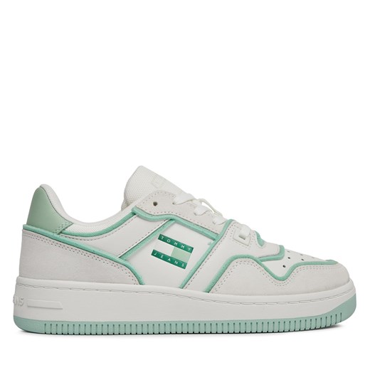 Sneakersy Tommy Jeans Tjw Retro Basket Foam Edge EN0EN02420 Ecru / Jadestone Tommy Jeans 37 promocyjna cena eobuwie.pl