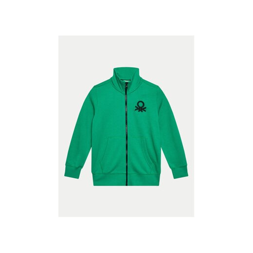United Colors Of Benetton Bluza 3J68C501B Zielony Regular Fit ze sklepu MODIVO w kategorii Bluzy chłopięce - zdjęcie 171278179