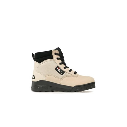 Fila Trapery Grungre II Bl Mid Wmn FFW0218.80039 Beżowy ze sklepu MODIVO w kategorii Workery damskie - zdjęcie 171278246