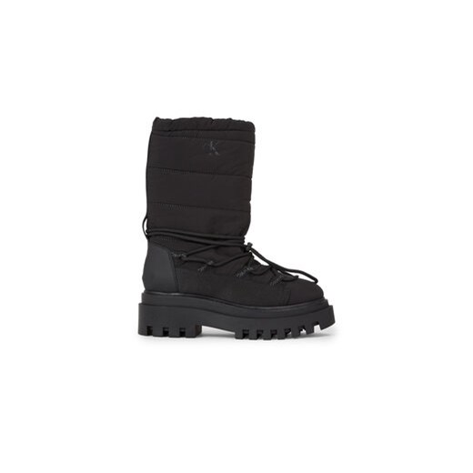 Calvin Klein Jeans Śniegowce Flatform Snow Boot Nylon Wn YW0YW01146 Czarny ze sklepu MODIVO w kategorii Śniegowce damskie - zdjęcie 171278599