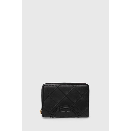 Tory Burch portfel skórzany damski kolor czarny ze sklepu ANSWEAR.com w kategorii Portfele damskie - zdjęcie 171279817