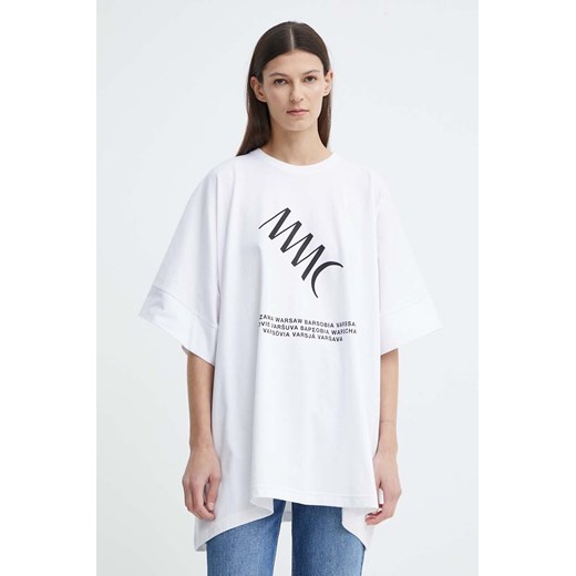 MMC STUDIO t-shirt bawełniany damski kolor biały ze sklepu ANSWEAR.com w kategorii Bluzki damskie - zdjęcie 171279826