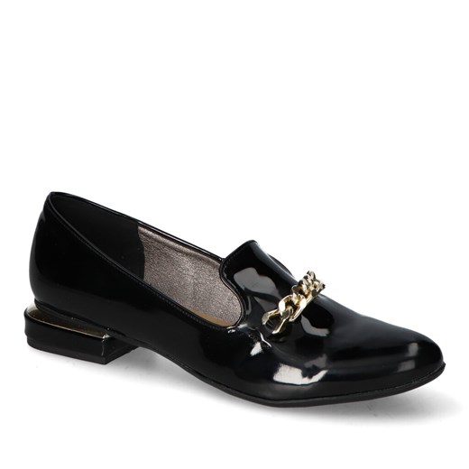 Lordsy For-But 130 Czarne lakier ze sklepu Arturo-obuwie w kategorii Lordsy damskie - zdjęcie 171280027
