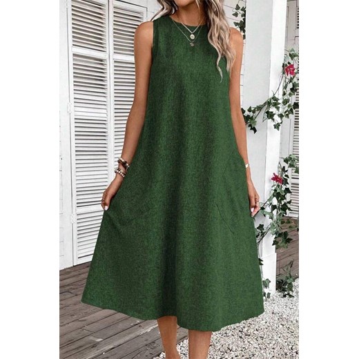 Sukienka METRILZA GREEN ze sklepu Ivet Shop w kategorii Sukienki - zdjęcie 171280905