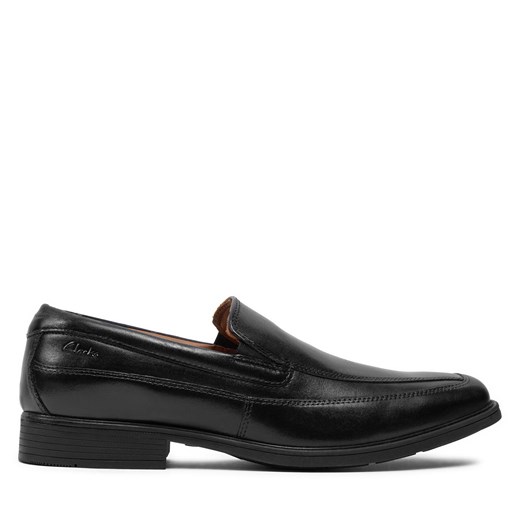 Półbuty Clarks Tilden Free 261103127 Black Leather ze sklepu eobuwie.pl w kategorii Buty eleganckie męskie - zdjęcie 171281936