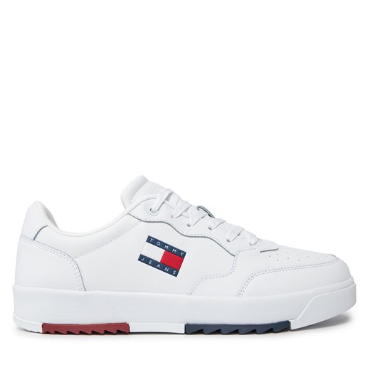 Sneakersy Tommy Jeans Retro Ess EM0EM01397 Biały ze sklepu eobuwie.pl w kategorii Buty sportowe męskie - zdjęcie 171282288