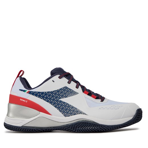 Buty Diadora Blushield Torneo 2 Clay 101.179504 01 D0274 Biały ze sklepu eobuwie.pl w kategorii Buty sportowe męskie - zdjęcie 171282809