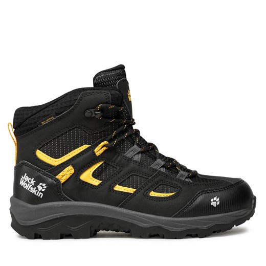 Trekkingi Jack Wolfskin Vojo Texapore Mid K 4042181 Black/Burly Yellow Jack Wolfskin 33 eobuwie.pl