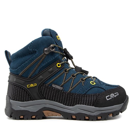 Trekkingi CMP Kids Rigel Mid Trekking Shoe Wp 3Q12944 Blue Ink/Yellow 10MF ze sklepu eobuwie.pl w kategorii Buty trekkingowe dziecięce - zdjęcie 171284669