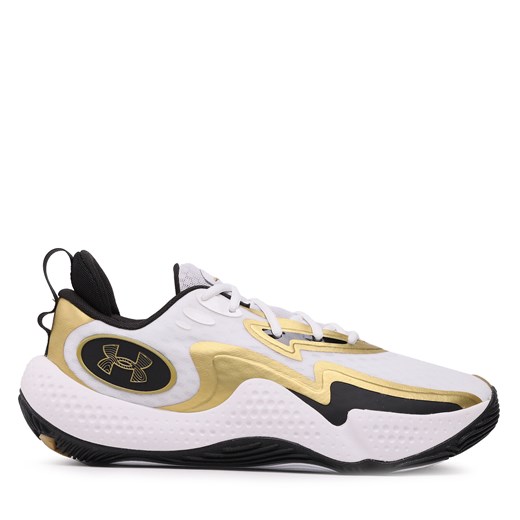 Buty Under Armour Ua Spawn 5 3026285-101 White/Black/Metallicgold ze sklepu eobuwie.pl w kategorii Buty sportowe męskie - zdjęcie 171285587