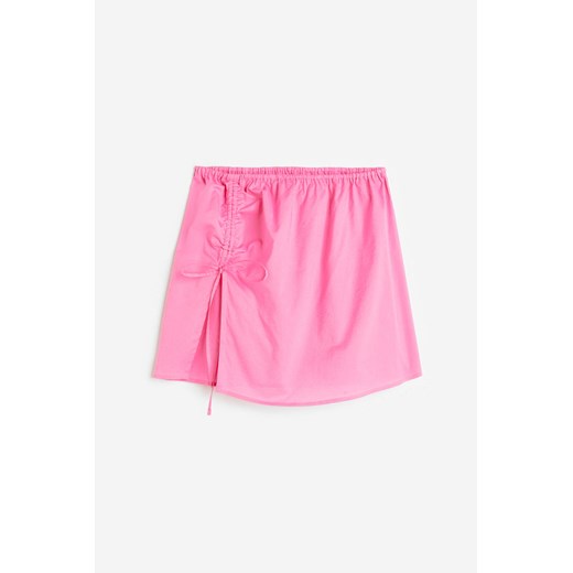 H & M - Spódniczka plażowa ze sznurkiem - Różowy ze sklepu H&M w kategorii Spódnice - zdjęcie 171286229