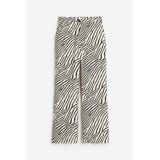H & M - Rozszerzane spodnie - Beżowy ze sklepu H&M w kategorii Spodnie damskie - zdjęcie 171286235