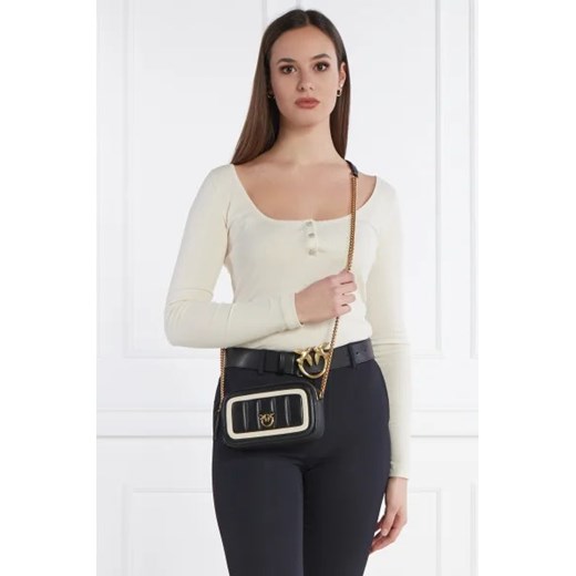Pinko Skórzana torebka na ramię CAMERA CASE Pinko OS Gomez Fashion Store