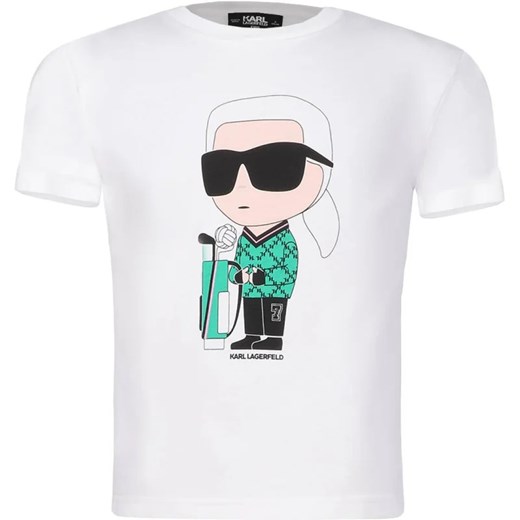 T-shirt chłopięce biały Karl Lagerfeld 