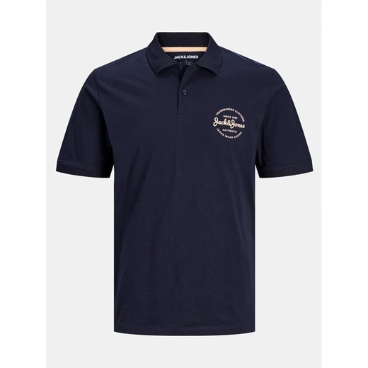Jack&Jones Polo Forest 12248621 Granatowy Standard Fit L MODIVO