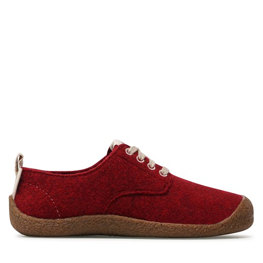 Półbuty Keen Mosey Derby 1026809 Red Felt/Birch ze sklepu eobuwie.pl w kategorii Półbuty damskie - zdjęcie 171295186