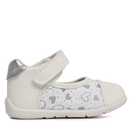 Półbuty Geox B Elthan Girl B451QA 0AW54 C0007 White/Silver ze sklepu eobuwie.pl w kategorii Półbuty dziecięce - zdjęcie 171295499