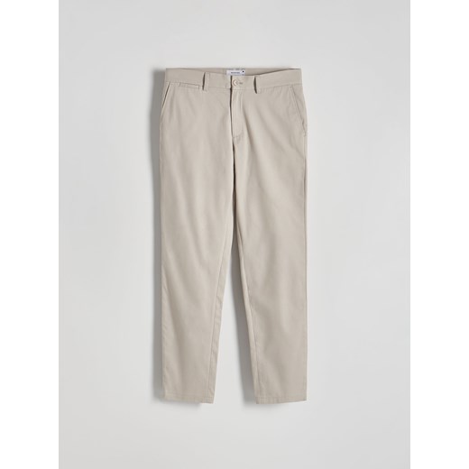 Reserved - Spodnie chino slim fit - beżowy Reserved 36 Reserved